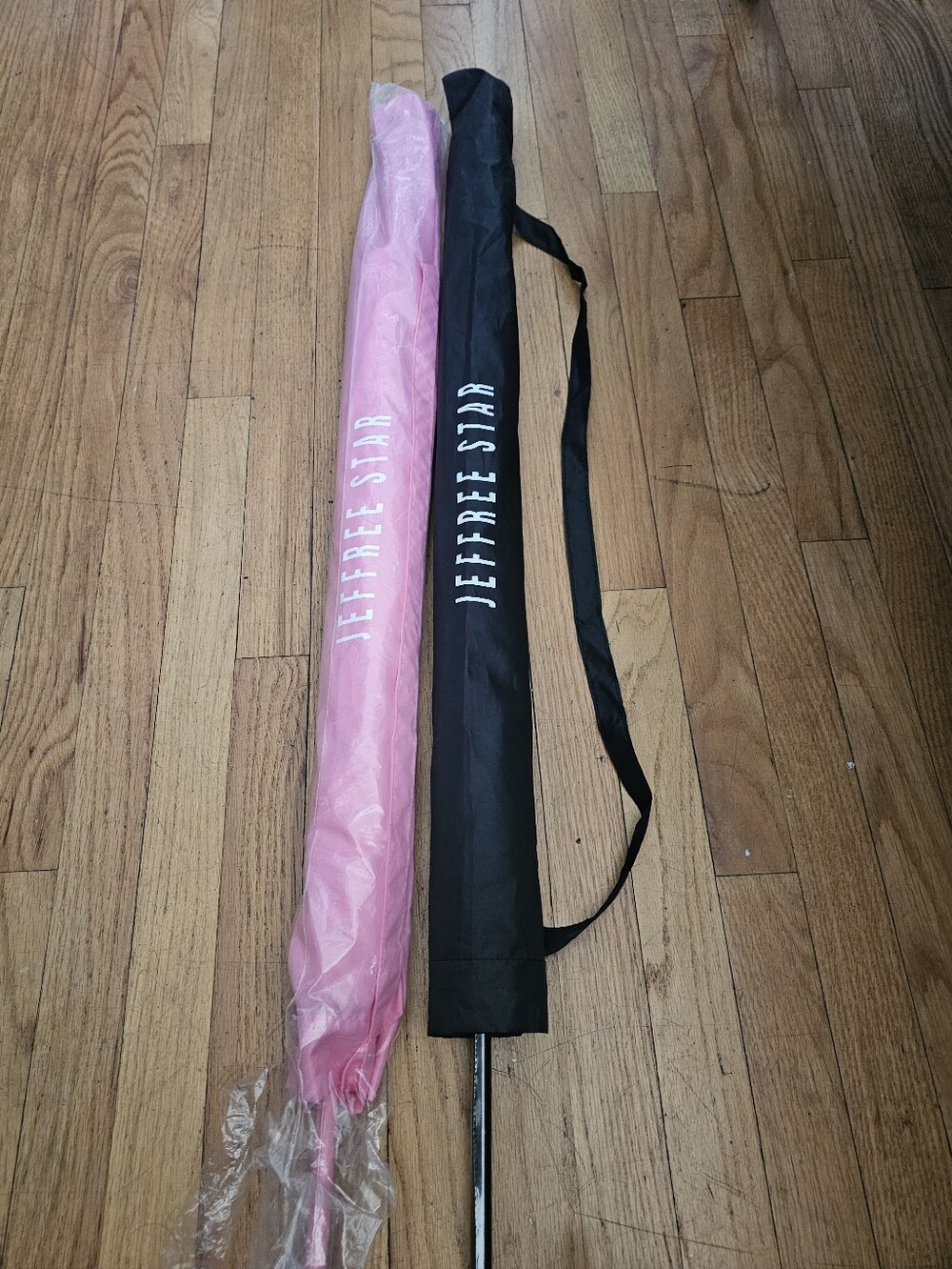 Jeffree Star Pink and Black Travel Umbrella Sleeve Duo